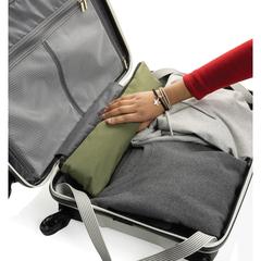 Vue Sac à dos pliable Dillon en rPET AWARE™ de couleur vert| Krokrodeal