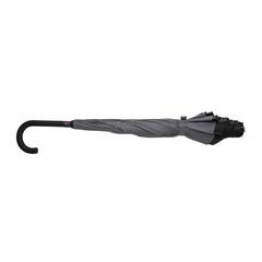 Vue Parapluie réversible 23" en rPET 190T Impact AWARE™ de couleur gris| Krokrodeal