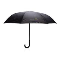 Vue Parapluie réversible 23" en rPET 190T Impact AWARE™ de couleur bleu| Krokrodeal