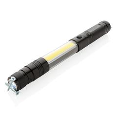 Vue Lampe télescopique avec COB de couleur noir| Krokrodeal
