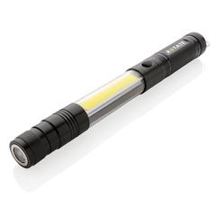 Vue Lampe télescopique avec COB de couleur noir| Krokrodeal