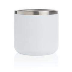 Vue Tasse randonnée en acier inoxydable de couleur blanc| Krokrodeal