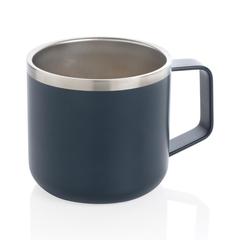 Vue Tasse randonnée en acier inoxydable de couleur bleu| Krokrodeal