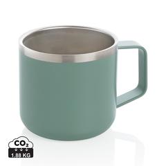 Vue Tasse randonnée en acier inoxydable de couleur vert| Krokrodeal