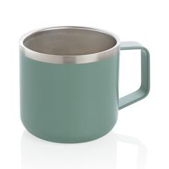 Vue Tasse randonnée en acier inoxydable de couleur vert| Krokrodeal