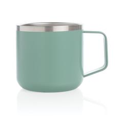 Vue Tasse randonnée en acier inoxydable de couleur vert| Krokrodeal
