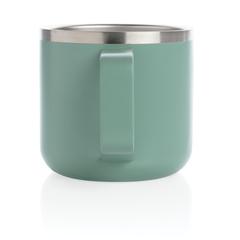 Vue Tasse randonnée en acier inoxydable de couleur vert| Krokrodeal