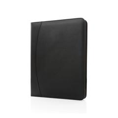 Vue Conférencier avec fermeture à zip en rPU RCS de couleur noir| Krokrodeal