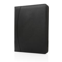 Vue Conférencier avec fermeture à zip en rPU RCS de couleur noir| Krokrodeal