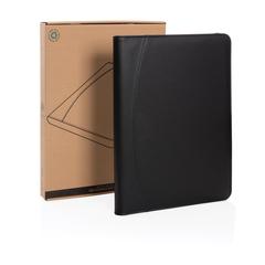 Vue Conférencier avec fermeture à zip en rPU RCS de couleur noir| Krokrodeal