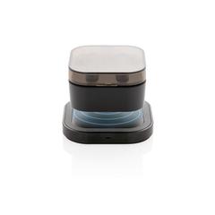 Vue Ecouteurs sans fil TWS dans son boitier de charge de couleur noir| Krokrodeal
