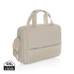 Vue Sacoche pour ordinateur 15,6'' rPET AWARE™ Armond de couleur beige| Krokrodeal