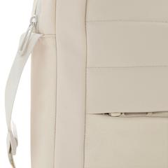 Vue Sacoche pour ordinateur 15,6'' rPET AWARE™ Armond de couleur beige| Krokrodeal