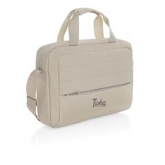Vue Sacoche pour ordinateur 15,6'' rPET AWARE™ Armond de couleur beige| Krokrodeal