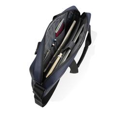 Vue Sacoche pour ordinateur 15,6'' rPET AWARE™ Armond de couleur bleu| Krokrodeal