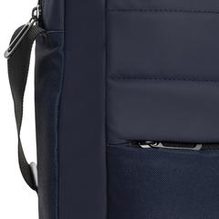 Vue Sacoche pour ordinateur 15,6'' rPET AWARE™ Armond de couleur bleu| Krokrodeal