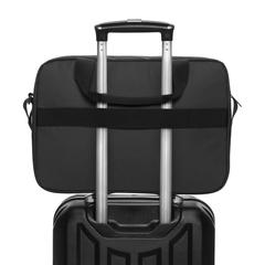 Vue Sacoche pour ordinateur 15,6'' rPET AWARE™ Armond de couleur noir| Krokrodeal