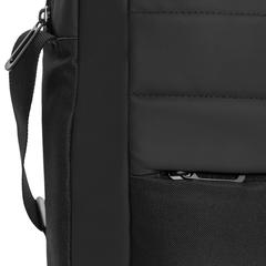Vue Sacoche pour ordinateur 15,6'' rPET AWARE™ Armond de couleur noir| Krokrodeal