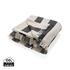 Vue Serviette de plage Ukiyo Yukari AWARE™ Made in Europe de couleur gris| Krokrodeal