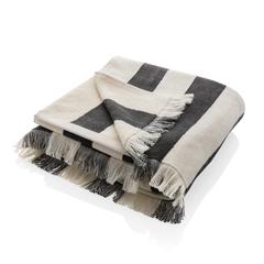 Vue Serviette de plage Ukiyo Yukari AWARE™ Made in Europe de couleur gris| Krokrodeal