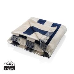 Vue Serviette de plage Ukiyo Yukari AWARE™ Made in Europe de couleur bleu| Krokrodeal
