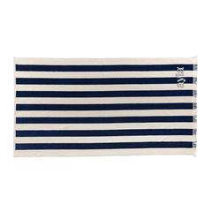 Vue Serviette de plage Ukiyo Yukari AWARE™ Made in Europe de couleur bleu| Krokrodeal