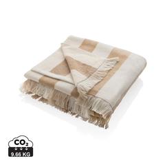 Vue Serviette de plage Ukiyo Yukari AWARE™ Made in Europe de couleur marron| Krokrodeal