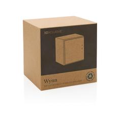 Vue Haut-parleur sans fil 5W en bambou Wynn de couleur marron| Krokrodeal