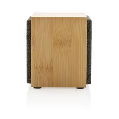 Vue Haut-parleur sans fil 5W en bambou Wynn de couleur marron| Krokrodeal