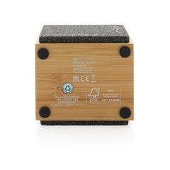 Vue Haut-parleur sans fil 5W en bambou Wynn de couleur marron| Krokrodeal