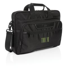 Vue Sac ordinateur 15,6" Voyager en RPET avec anti RFID de couleur noir| Krokrodeal