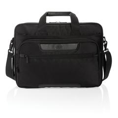 Vue Sac ordinateur 15,6" Voyager en RPET avec anti RFID de couleur noir| Krokrodeal