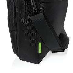 Vue Sac ordinateur 15,6" Voyager en RPET avec anti RFID de couleur noir| Krokrodeal