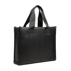 Vue VINGA Tote bag en PU recyclé RCS Bermond de couleur noir| Krokrodeal
