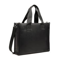 Vue VINGA Tote bag en PU recyclé RCS Bermond de couleur noir| Krokrodeal
