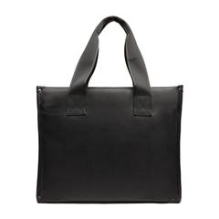 Vue VINGA Tote bag en PU recyclé RCS Bermond de couleur noir| Krokrodeal