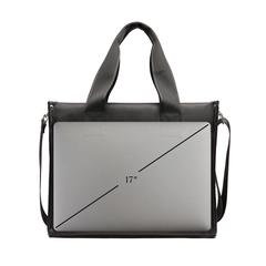 Vue VINGA Tote bag en PU recyclé RCS Bermond de couleur noir| Krokrodeal