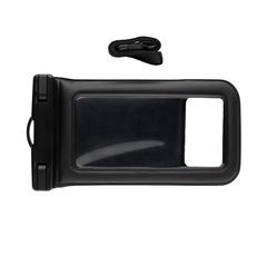Vue Pochette étanche IPX8 pour téléphone de couleur noir| Krokrodeal