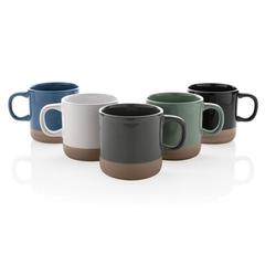 Vue Tasse en céramique émaillée de couleur blanc| Krokrodeal
