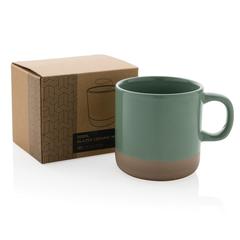 Vue Tasse en céramique émaillée de couleur vert| Krokrodeal