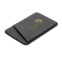 Vue Porte cartes magnétique de couleur noir| Krokrodeal