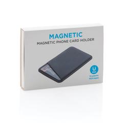 Vue Porte cartes magnétique de couleur noir| Krokrodeal
