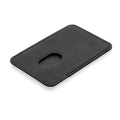 Vue Porte cartes magnétique de couleur noir| Krokrodeal