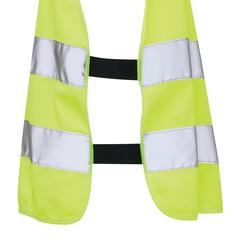 Vue Gilet haute visibilité de signalisation en rPET GRS 3-6 ans de couleur jaune| Krokrodeal
