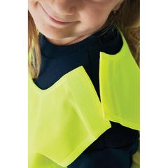 Vue Gilet haute visibilité de signalisation en rPET GRS 3-6 ans de couleur jaune| Krokrodeal