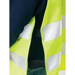 Vue Gilet haute visibilité de signalisation en rPET GRS 3-6 ans de couleur jaune| Krokrodeal