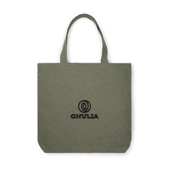 Vue VINGA Tote bag en toile recyclée AWARE™ Hilo de couleur vert| Krokrodeal