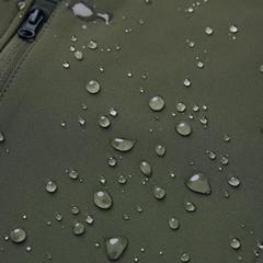 Vue Veste homme soft shell en polyester recyclé Iqoniq Makalu de couleur vert| Krokrodeal