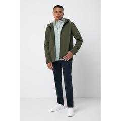 Vue Veste homme soft shell en polyester recyclé Iqoniq Makalu de couleur vert| Krokrodeal