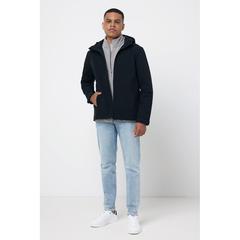 Vue Veste homme soft shell en polyester recyclé Iqoniq Makalu de couleur noir| Krokrodeal